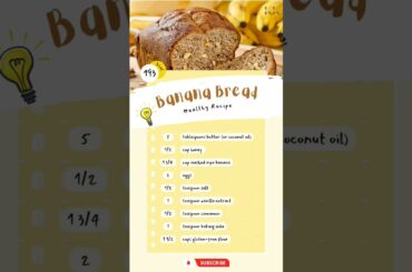 This Healthy and Gluten-Free Banana Bread Recipe is Perfect for Everyone! #shorts
