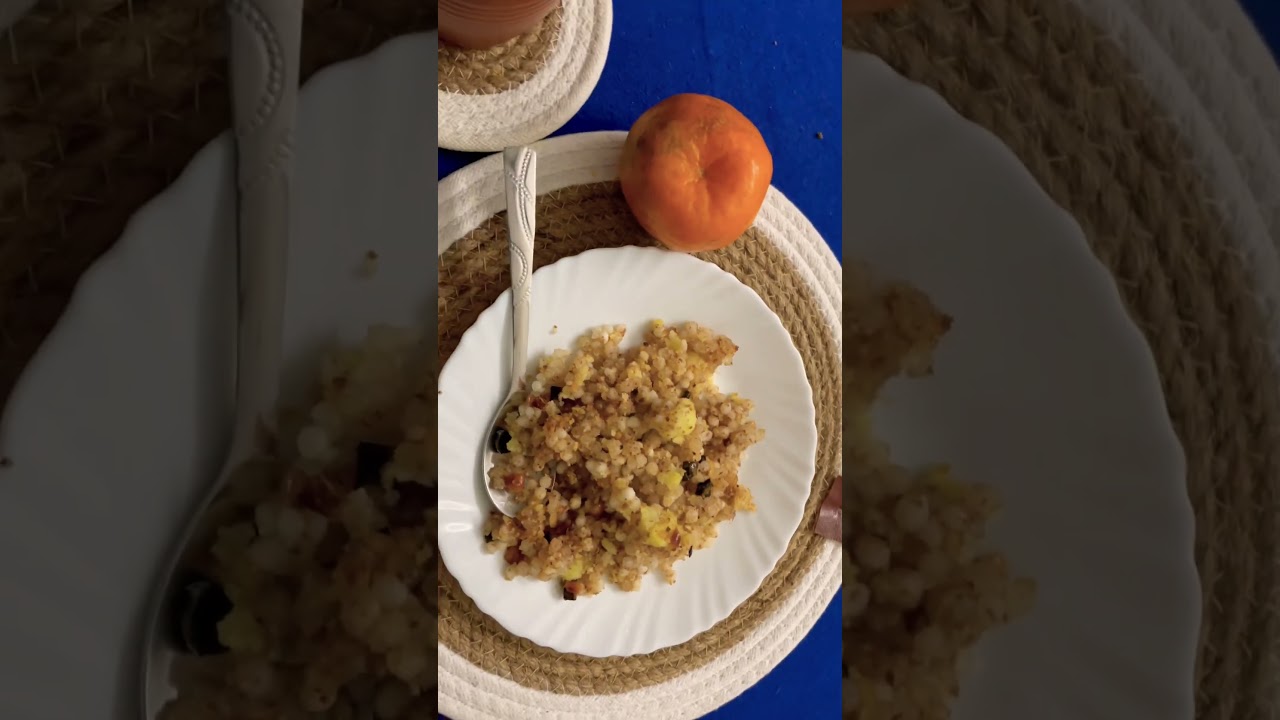 breakfast recipes ideas || sabudana khichdi, chai || breakfast ideas #ytshortsindia #tealover breakfast recipes ideas || sabudana khichdi, chai || breakfast ideas #ytshortsindia #tealover