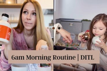 6am Morning Routine | DITL Of A Mom | Healthy Breakfast Recipe | Christmas Cleanup