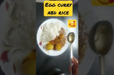 Dinner for Today Egg Curry and Rice #khaanpaanaurpakwaan #healthyrecipes #hindirecipes #shorts