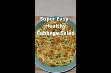 Healthy Cabbage Salad Recipe / Easy Dressing for Cabbage Salad #Shorts #Cabbagerecipe #Cabbagesalad