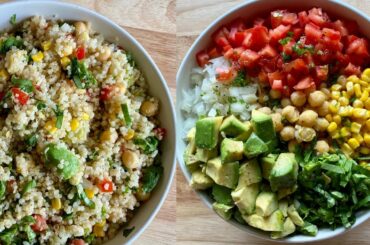 Quinoa Chickpea Salad | Protein-rich salad | Healthy salad from scratch| Simple & Tasty Quinoa salad