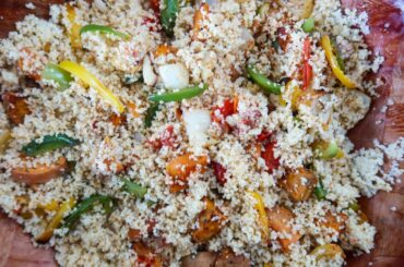 Healthy & Delicious Roasted Veg Cous Cous Recipe, perfect for the New Year!