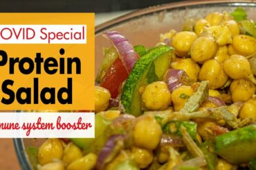 COVID Special Protein Salad |  Healthy Salad for weight loss | vegan high protein | Nepali Salad
