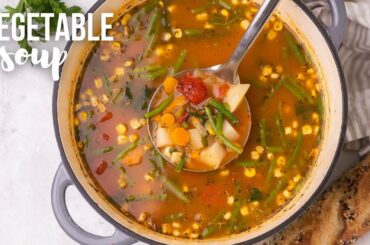 Easy Healthy Vegetable Soup | The Recipe Rebel