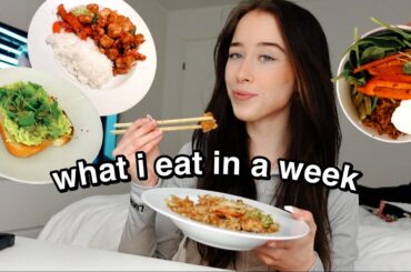 what i eat in a week (healthy + simple vegetarian homemade meals)