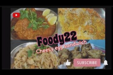 Cheesy egg sandwich tasty Quick easy morning and evening snacks buster.. healthy breakfast
