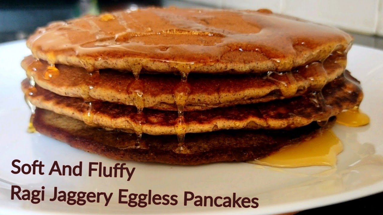 Healthy Ragi Jaggery Eggless Pancakes / Quick Evening snacks/ Healthy Breakfast/ Rahilas Cookhouse Healthy Ragi Jaggery Eggless Pancakes / Quick Evening snacks/ Healthy Breakfast/ Rahilas Cookhouse