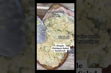 Simple Chickpea Salad Sandwich: Healthy Plant Based Recipes Day 9 of 31