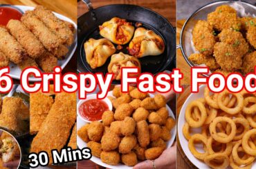 6 Must Try Popular Fast Food Chain Snacks in 30 Mins | Healthy & Tasty Tea Time Snacks Recipe @Home