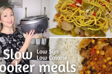Slow Cooker Meals - low calorie, slimming world friendly, family meals