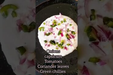 Instant Rawa Uttapam recipe. Healthy Breakfast recipe #shorts #healthyrecipes #breakfastideas #vegan