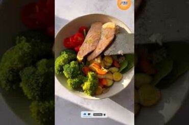Easy Healthy Salmon Dinner Bowl Recipe. #shorts