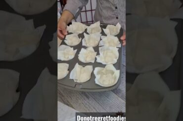 Baklava Cups Sweetened with Majdooli Dates. Follow for healthy recipes. #shorts