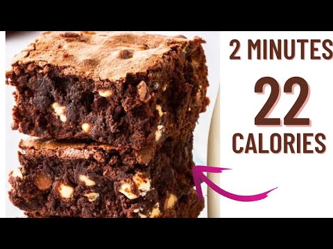 Low calorie chocolate Chip Brownies-Low calorie brownies recipe in just 2 minutes Low calorie chocolate Chip Brownies-Low calorie brownies recipe in just 2 minutes
