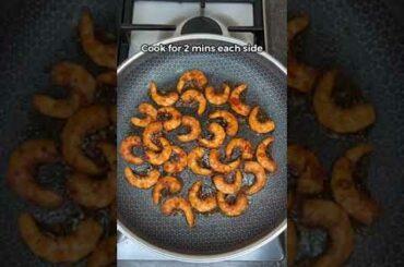 Low-calorie Honey Garlic Shrimp Stir Fry! 436 calories with 47g protein! #shorts