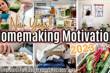 2023 HOMEMAKING & CLEAN WITH ME :: HEALTHY RECIPES, SPEED CLEANING & FOOD PREP