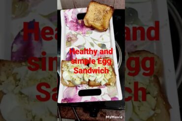 Healthy and simple Egg Sandwich Recipe #eggsanwich  #youtubeshort #foodshort