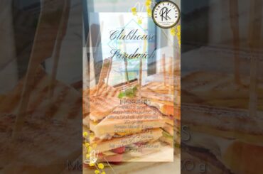 Healthy and Easy Recipe Clubhouse Sandwich