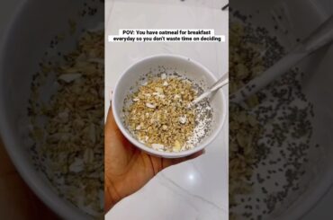 HEALTHY BREAKFAST IDEAS| EATING OATMEAL EVERYDAY!!! #morningroutine #breakfastideas #oatmeal