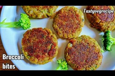 10 min Healthy Broccoli bites recipe | Quick and easy evening snacks | Instant morning breakfast
