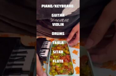 Which is your favourite musical instrument? | mixed veg sabji | Tiffin recipes #shorts #brightpad