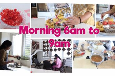 My productive morning routine/ simple and healthy lunch recipe. Homemaker , cooking motivation