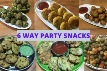 6 Instant Kitty party Snacks Recipes | Kids Love Snacks Recipe | Healthy Snacks | Fast Snacks