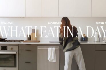 What I Eat in a Day (Healthy Korean Meals)