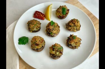 Testing a Quick and Easy Stuffed Mushroom Recipe - healthy recipes at home