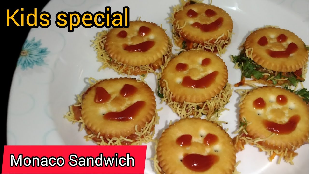 Monaco biscuit sandwich just in 5 minutes | Party starter | fireless recipe | Healthy & Tasty Monaco biscuit sandwich just in 5 minutes | Party starter | fireless recipe | Healthy & Tasty