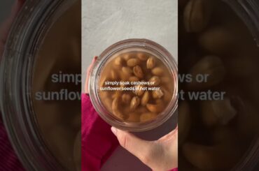 Cashew Cream Recipe #recipe #vegan #cooking #easyrecipe #healthy #healthyrecipe #plantbased