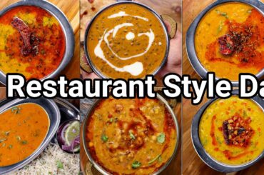 6 Types of Restaurant Style Dal Recipes at Home for Rice & Roti | Healthy Protein Rich Dal Recipes