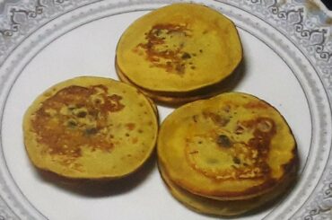 Sweet Mini Chickpea Flour Pancakes/Dinner Recipes/Chickpea Recipe/Pancake Recipe/Dessert Recipe 1393