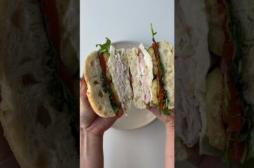 loaded ciabatta sandwich | easy, quick, healthy lunch