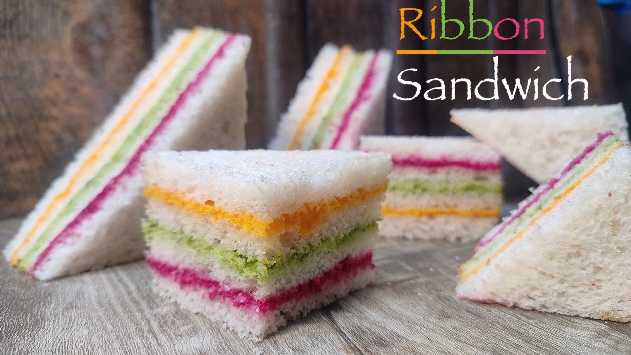 Ribbon Sandwich | Triple Layer Sandwich | Tasty Healthy Easy Sandwich Recipe Ribbon Sandwich | Triple Layer Sandwich | Tasty Healthy Easy Sandwich Recipe