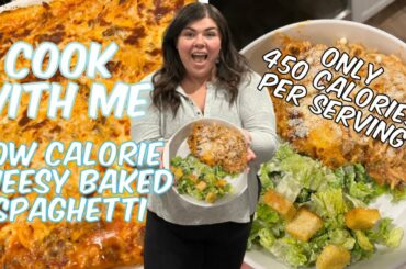 CHEESY BAKED BAKED SPAGHETTI | MACRO FRIENDLY ~ LOW CALORIE HIGH PROTEIN EASY RECIPE