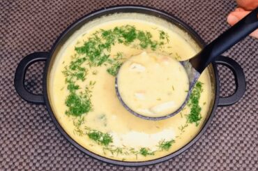 The most delicious soup recipe, Norwegian cream soup! One of the most delicious #soups!