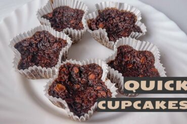 Quick CHOCOLATE CUPCAKES | A simple recipe for a delicious healthy snack