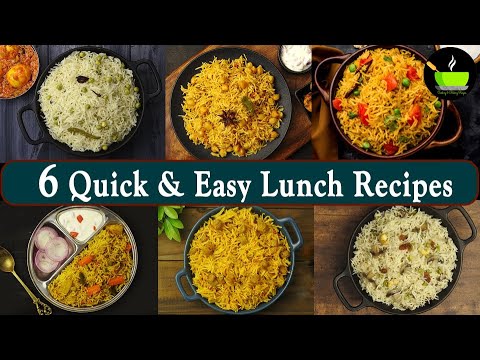 6 Quick & Easy Lunch Recipes | Healthy Lunch Box Recipes | Rice Recipes | Variety Rice Recipes 6 Quick & Easy Lunch Recipes | Healthy Lunch Box Recipes | Rice Recipes | Variety Rice Recipes