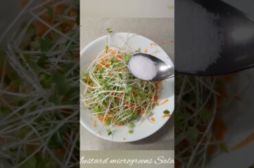 Microgreens Mustard Salad| Healthy Recipes|