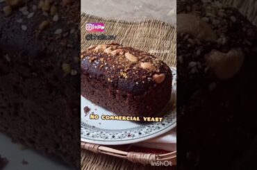 #shorts my sourdough chocolate Banana bread experiment (who loves no yeast bread)