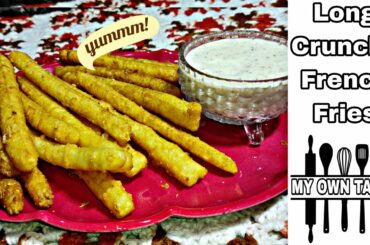 Long Crispy Crunchy French Fries At Home ! Delicious ! Potato sticks ! Potato Recipes !