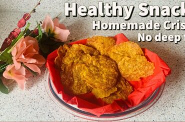 Healthy Snacks Recipe | Just 1 Tbsp Oil Aloo Crisps |Homemade Crispy Potato Crisp|Lunch Box  #Shorts