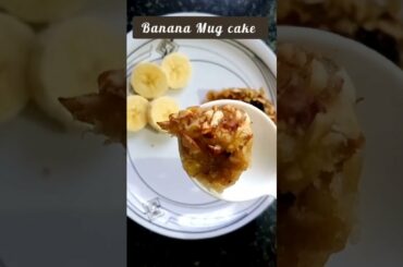 Healthy Banana Mug cake,No Maida No sugar loaded with nuts and raisins #ytshortsindia #shorts
