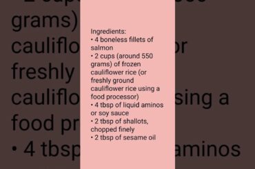 Healthy Asian Glazed Salmon and Cauliflower Recipe