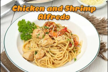 Chicken and Shrimp Alfredo Recipe: A Healthy and Comforting Dinner Idea | by #healthyrecipes101