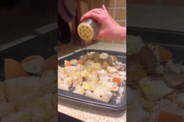 Home made croutons with old bread #healthy #dinner #salad #bread #food #foodie