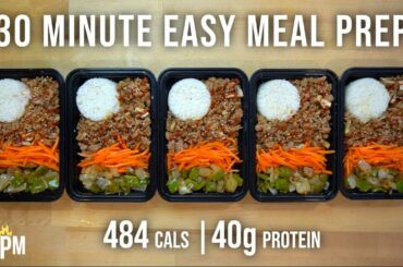 This Low Calorie High Volume Meal Prep can be Great for Weight Loss | Asian Ground Turkey Bowls