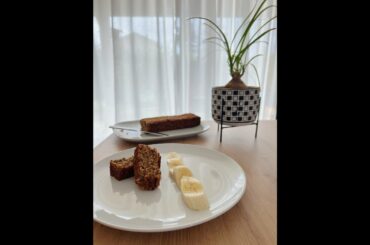 easy healthy banana oats  bread low-calorie